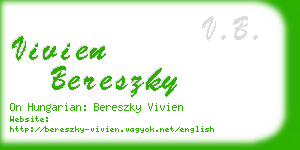 vivien bereszky business card